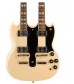 Aged Classic White  Cibson Custom Alex Lifeson Doubleneck EDS-1275